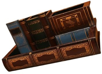 tuwiwol Schreibtisch Organizer aus Holz im Vintage Stil, Schublade, Stiftehalter, Aufbewahrungsbox, L
