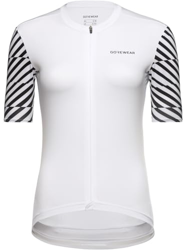 GOREWEAR Swiftride Optical Damen Fahrrad-Trikot, Kurzarm-Trikot mit auffälliger Grafik an den Ärmeln, Enganliegend