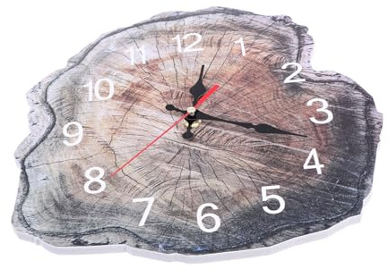 HOLIDYOYO orologio da parete ad anello annuale orologi da parete per cucina moderni orologi da parete per l'arredamento della casa orologi cucina decorazione muro pendente da parete in legno