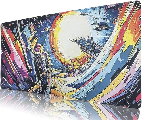 TempFoo Gaming Mouse Pad, XXL Large Desk Mat 40x90x0.3cm | Waterproof Long Mousepad, for Home Office Desks Computer Keyboard Laptop Protector Decor Accessories