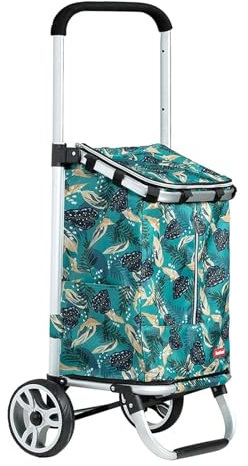 Carrello della Spesa Pieghevole con 2 Ruote e Maniglia telescopica, Carrello Multiuso Resistente per la Spesa, i Bagagli, L'Ufficio, la Spesa, Le Piante in Vaso - capacità 100 kg
