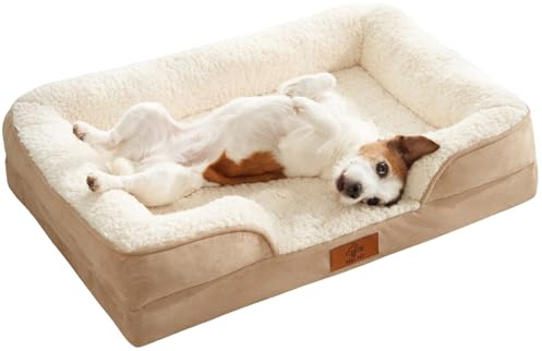 VEEL PET Hundebett orthopädisch, waschbar, wasserdicht, rutschfest