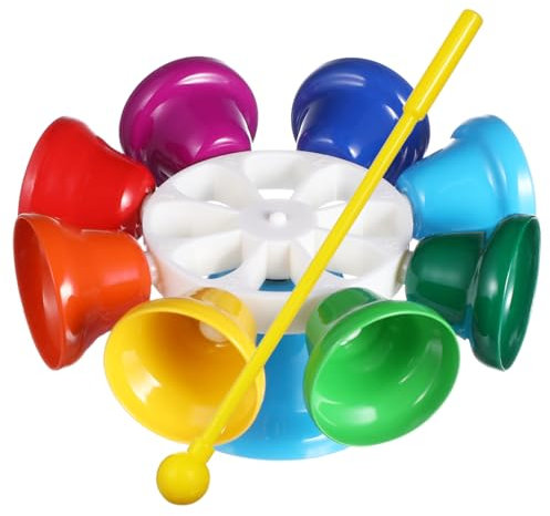 Milisten Kinder 8-ton Glockenspiel Musikinstrument Spielzeug Mit Bunt Gestimmten Metallglocken Für Frühe Musikförderung Und Kognitive Entwicklung