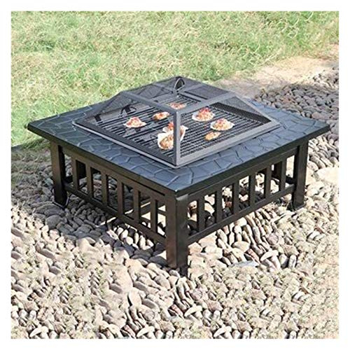 ZJFHEYUO Feuerstellen für den Außenbereich, Holzfeuerstelle für den Außenbereich, multifunktionale Feuerschale für die Gartenterrasse, Grillfeuer für Garten, Camping, Picknick im