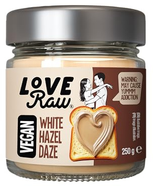 LoveRaw White Hazel Daze Hazelnut Spread – Vegan, Palm Oil Free, Dairy Free – 250 g