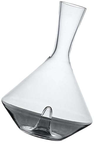 SAFIGLE Decanter per Vino Rosso in Vetro senza Piombo Design Antiscivolo, Distributore di Bevande Elegante per Bar e Casa, Regalo Natale Matrimoni e Feste