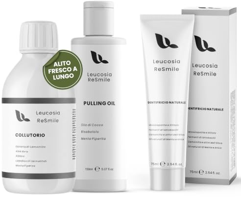 Idrossiapatite Dentifricio, Colluttorio, Oil Pulling