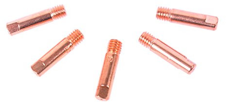 WELDINGER MIG/MAG Stromdüsen M6 0,9 mm 5er-Set für Fülldraht (Kontaktröhrchen Schweißzubehör MB 150)