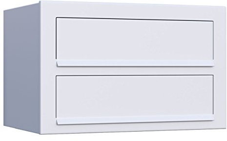 Brevlåda, Postlåda, Design Väggbrevlåda Cube for Two White – Bravios