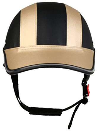 Tubayia justerbar män kvinnor motorcykel hjälm baseball hjälm skyddshjälm för klättring cykling svart guld