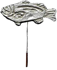 Giftsforall FT435 Fisch-Anstecknadel, 3,7 x 1,8 cm, englisches Zinn