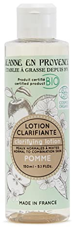 JEANNE EN PROVENCE - Lotion Clarifiante - Soin pour la Peau - Parfum Pomme - Tonifie, Améliore & Estompe les imperfections - Fabriqué en France à Grasse - 150 ml