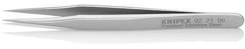 KNIPEX Mini-Präzisionspinzette Mattiert Glatt 80 mm, 92 21 06