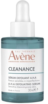 AVÈNE Cleanance - A.H.A Peeling-Serum - Anti-Pickelmale & Anti-Unreinheiten - Mit Säureduo & Avène Thermalwasser - 99,8 % natürliche Inhaltsstoffe - Vegan - Zu Akne neigende Haut - 30 ml