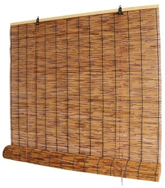 Bambusrollos, Römische Jalousien Für Den Außenbereich, Retro-Bambusvorhänge, Verdunkelungsrollos Für Veranda, Rollo Zum Schutz Der Privatsphäre, 55 60 80 105 120 135150 160 cm(Size:115x220cm)
