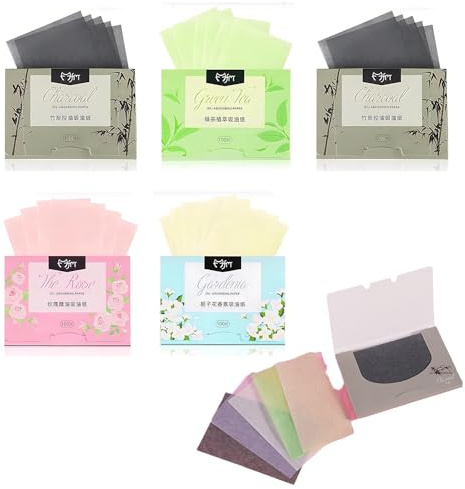 Öl Absorbierendes Papier,500 Stück ölabsorbierendes Papierhandtuch Gesicht Blotting-Papiere Face Oil Blotting Papers Öl-Löschpapier Für Make-up,Fitnessstudio Sport,Alltag