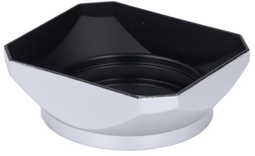 Le Migliori Offerte per Paraluce Quadrato retrò Argento Lente Mirrorless per Fotocamera Digitale 40,5 Mm