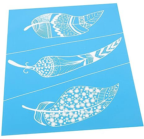 PLAFOPE 1blatt Waschbare Schablone Aus Netzmaterial Selbstklebende Transfer-vorlage Für Kreative Projekte Kunsthandwerk Und Heimdekoration Wiederverwendbar Und Leicht Zu Reinigen