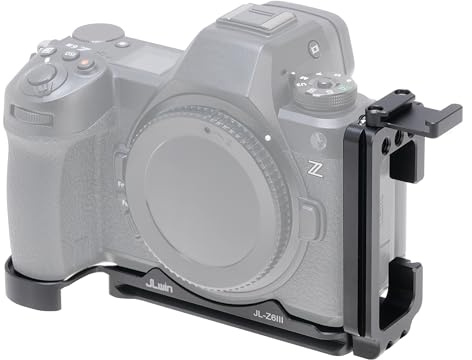 FOTGA Quick Release Plate L-Angle Vertical Quick Release Plate L-Bracket for Nikon Z6III Camera, Compatible with DJI Ronin RS2/RSC2/RS3/RS3 Pro/RS3 Mini/RS4 Gimbal Stabiliser Arca Swiss Tripod