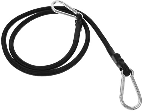 Anneome 1M Bundling Rope with Carabiner Hooks Elastic Bungee Cord Motorcycle Luggage Strap for Outdoor Camping Rv Trunk Bike Rack Cargo Securing