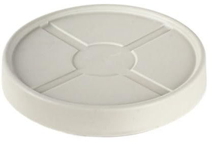 NESPIQ Carrello Portavasi da Interno Esterni Base Mobile con Ruote, Puleggia di Supporto Inferiore, Rullo, Piatto Portafiori, Ruota Universale, Vassoio Portafiori(White,20cm)