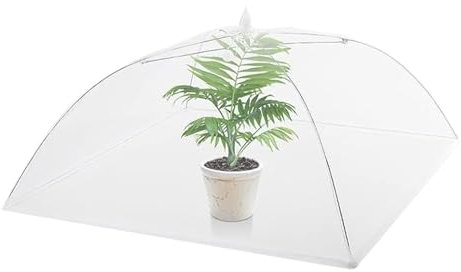 Copertura per piante, rete per piante, rete di protezione contro le mosche, rete fine, design pieghevole, 43 x 43 cm, per aiuole, terrazze, balconi e serre, protezione per colture all'aperto