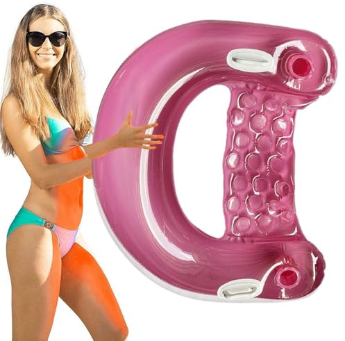 Luftmatratze Pool, Luftmatratze Wasser, Wasserhängematte, Pool Luftmatratze Mit 2 Griffe Und 2 Getränkehalter, Zum Schwimmen, Hängematte, Schwimmender Schlafbettstuhl