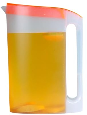 Glass - Water Pichet | Water Carafe | Acrylic Pitcher With Lid | Boisson | Stylish Hot/Cold Drink Spill-Proof & Heat-Resistant Carafe For Iced Tea Juice & More