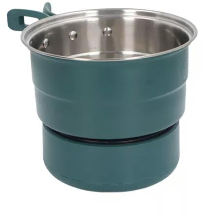 Réchaud électrique Portable 500 W 1,6 L avec poignée Pliable pour Camping - Vert foncé