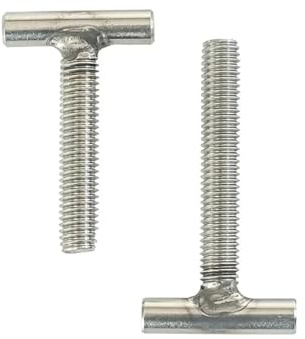 Pernos con cabeza cuadrada en T Pernos de riel en forma de T, cilíndricos soldados de acero inoxidable 304 M4-M12(2pcs M6X80)