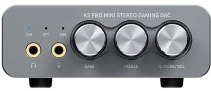 ZKLGS Amplificateur Audio, Amplificateur de Casque DAC de Jeu, Mini stéréo HiFi, convertisseur Audio numérique vers analogique, USB Type C/Optique, Nouvelle Livraison directe