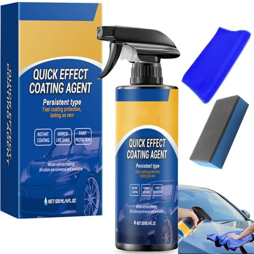 Car Polish Ceramic Coating Car Spray Wax, Advanced Car Quick-acting Coating Agent Rapid Ceramic Spray for Superior Paintwork Protection High-Gloss Finish (1 Pcs)