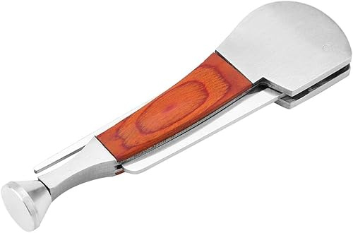 3-in-1 Metal Smoking Pipe Cleaning Tool with Wooden Insert – Multifunction Stainless Steel Pipe Tamper, Reamer & Scraper | Premium Tobacco Pipe Accessory for Gentlemen | Compact & Durable