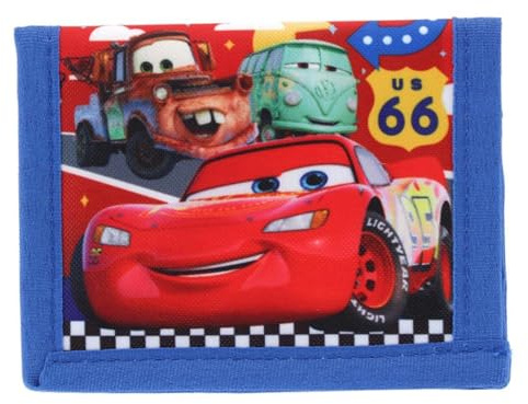 Ruz Little Boy Bifold Wallet With Zippered Pocket (Cars)
