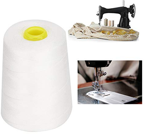 Tnfeeon Symaskinstråd, Högkvalitativ Polyester Hushållssytråd Röd 8000 Yards för kläd- och Hantverksprojekt (#11)