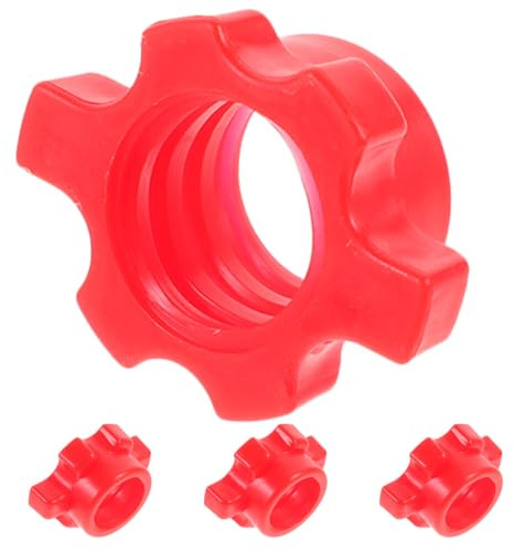 Mikinona 4Pcs Barbell Screw Nuts Dumbbell Bar Lock Fitness Fastening Clamps Home Workout Accessories Universal Weightlifting Collar Clips