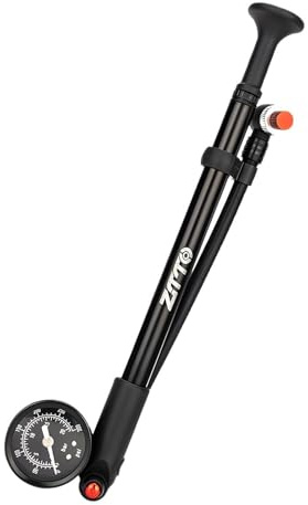 RCGOFOLLOW Bomba de Amortiguador de Bicicleta con válvula antifugas, Bomba presión para Horquilla, imprescindible para el Mantenimiento la Bicicleta, Horquilla montaña, 300 PSI, Mango en T