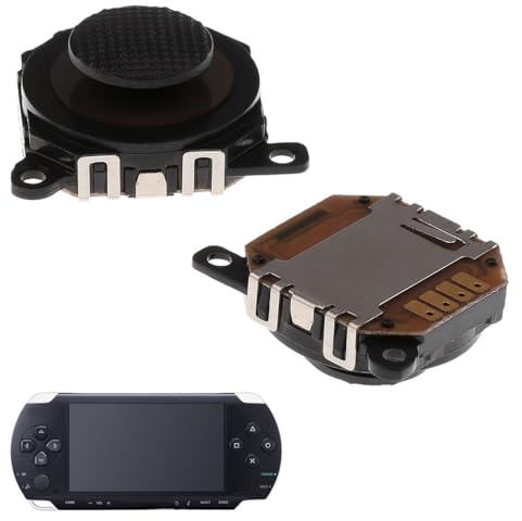 BLPRKOT 2 Pièces 3D Joystick Analogique, Bouton de Remplacement, Commande en Plastique, Thumb Stick, Pièce de Rechange, Compatible avec Modèle 1000, Pour Console de Jeu, Contrôle Précis