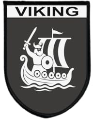 Ecusson Patch Drapeau viking Tactique Imprime Bord Brode Auto-Agrippant