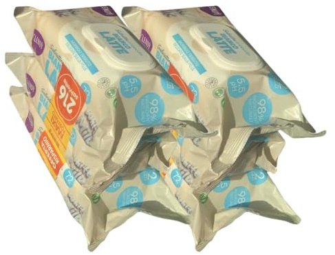 2X Salviettine Imbevute Bianco Latte, Delicate Sulla Pelle, Ideali per un Utilizzo Quotidiano e Prolungato, Multipack Conveniente: 3 Confezioni da 72 Salviette Ciascuna