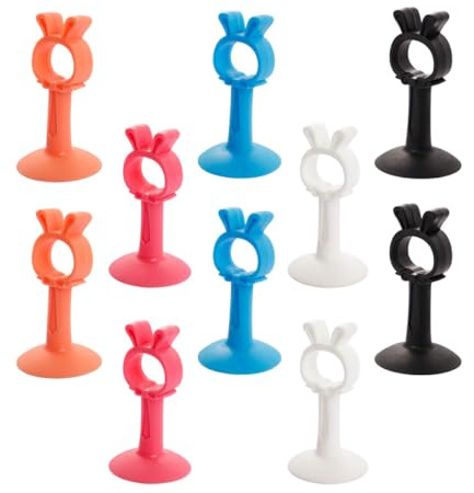 BCOATH Fermaporta para Spifferi e Fermo in Silicone Senza Fori 10, Protezione Muro e Maniglia, Portatile per Viaggi