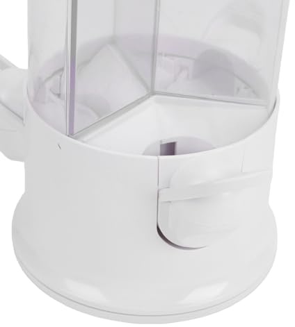 Focket Dispenser di Caramelle, Distributore di Noci di Caramelle a 3 Scomparti con Selezione Rotante a 360 Gradi e Coperchio a Vite per Snack, Lecca-lecca di Noci, Scrivania
