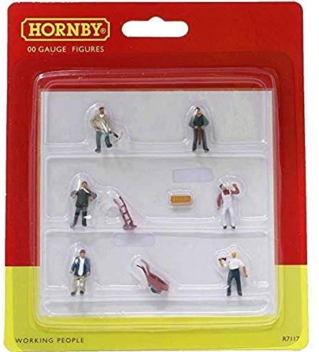 Hornby R7117 Working People for Model Railway OO Gauge, Hornby Accessories for Adding Scenery, Dioramas, Woodland, Buildings and More, Model Making Kits - 1:76 Scale Accessory