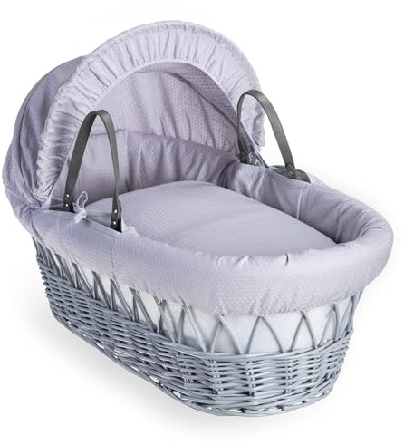 Clair de Lune Cotton Dream Weidenkorb, Grau, 68 x 30 cm