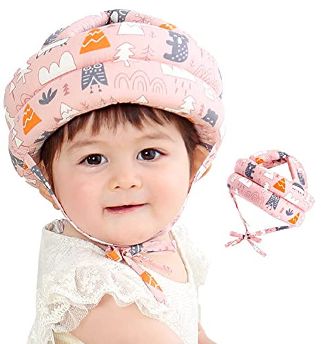LdawyDE Baby Helm Baby Kopfschutz Schutzhelm Kopfschutzmütze Kinder Helme Säuglingskleinkind Verstellbarer Helm für Kleinkinder Lerne Laufen
