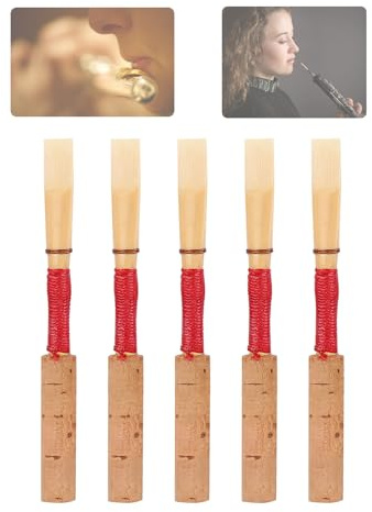 5 Piezas de Cañas de Oboe cañas oboe Accesorios De Caña De Oboe Hechos A Mano Suaves De Resistencia Media, Piezas De Repuesto De Instrumentos De Viento De Caña Lengüetas y cañas