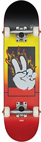 Globe Skateboard Complete Kids Alight Mini, Größe:7, Farben:Black Maple/red
