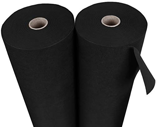 sarcia.eu Gartenvlies gegen Unkraut, Unkrautvlies Unkrautfolie Unkrautschutzvlies Schwarz 100g/m² mit hoher UV-Stabilisierung reißfest 1,6 m 15 m