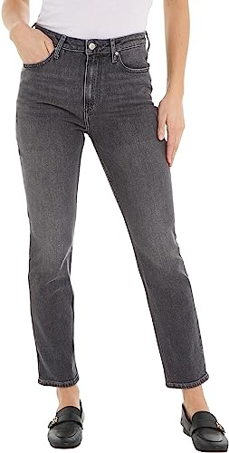 Tommy Hilfiger Mujer Vaqueros Slim Cigarette tejido elástico, Gris (Luz), 32W/32L