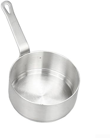 DAZZLEEX Cacerola con tapa, acero inoxidable de grado alimenticio, pequeña sartén antiadherente para leche, cacerola para hervir té (S)